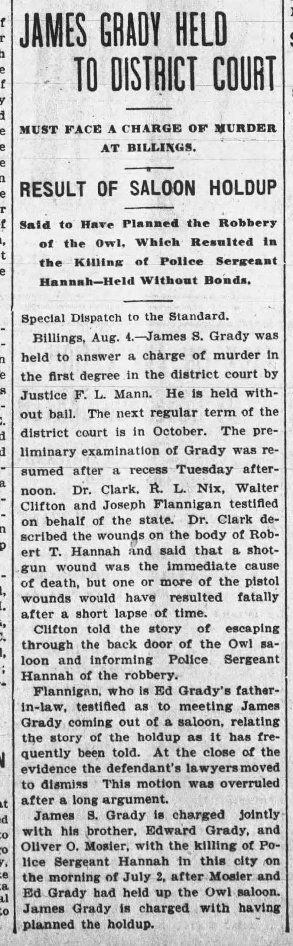 Clipping from The Anaconda Standard